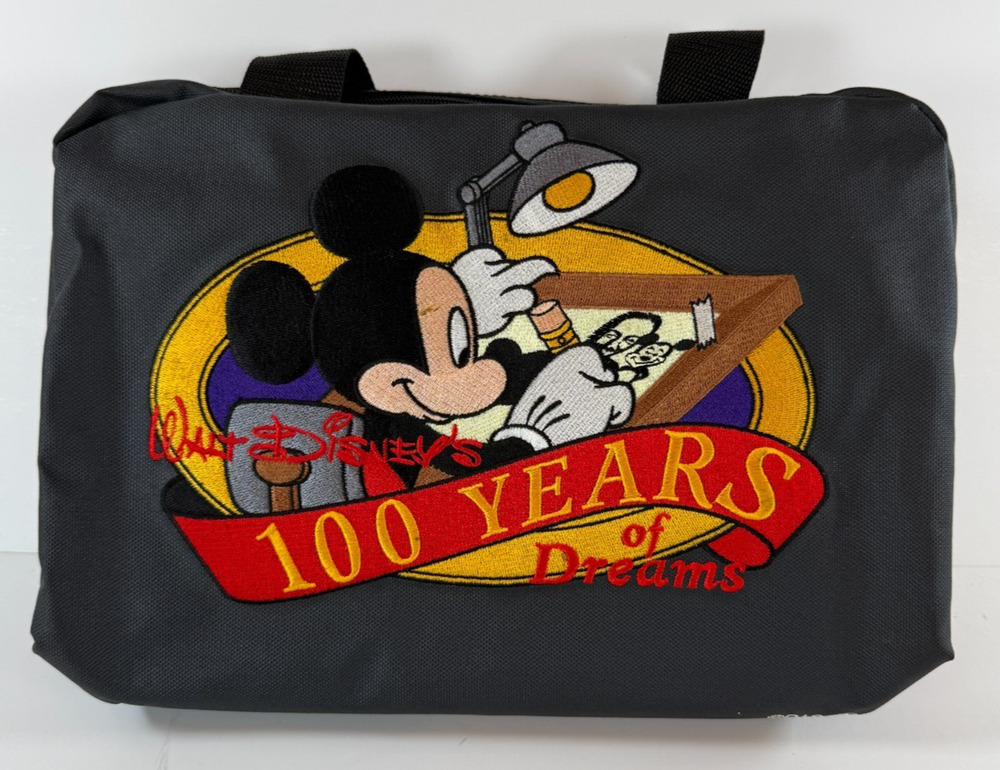 Disney 100 Years of Dreams Mickey Mouse Pin Trading Collector Bag